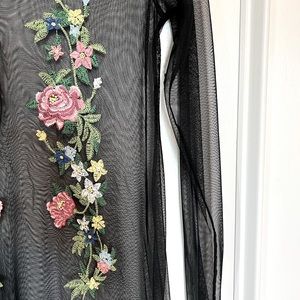 Zara Mesh  floral top